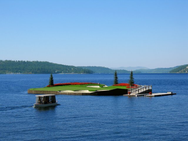 Coeur d'Alene Resort No. 14, the Floating Green