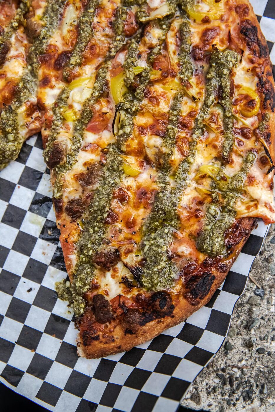 Pin Seeker pizza prepared for a local community group